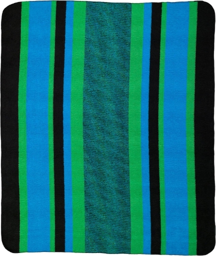 Picture of Sunbeam Denali Home Collection by Monterey Mills 60-Inch by 70-Inch Denali Double-Sided MicroPlush Throw, Washboard Stripes