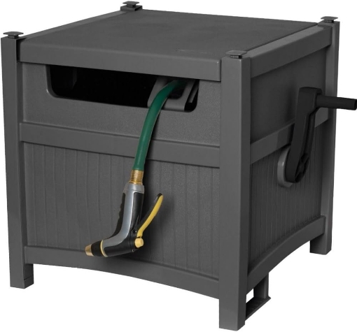 Picture of Suncast Smart Trak 225 ft. Gray Retractable Free Standing Hideaway Hose Reel