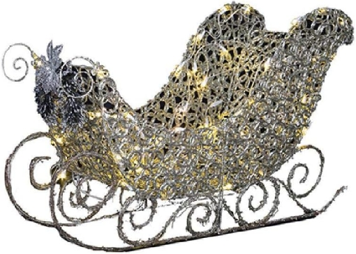 Picture of Sunstar Sparkle Rings Copper Wire & Micro LED Light Sleigh Christmas Decor Decoration