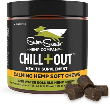 Picture of Super Snouts Chill + Out– 30 Soft Chews – Calming Chews for Dogs and Cats Help Maintain Your Pet’s Emotional Balance – Made in The USA