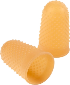 Picture of Swingline® Rubber Fingertips, #13, 3/4" Diameter, Amber, Box Of 12