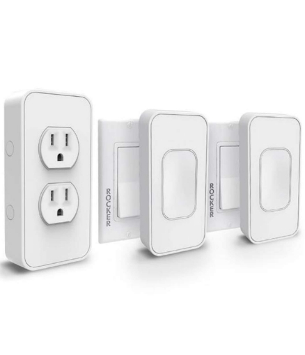 Picture of Switchmate Kit: 1 Smart Power Outlet + 2 Rocker Switches White Starter Kit SKLPP00R2