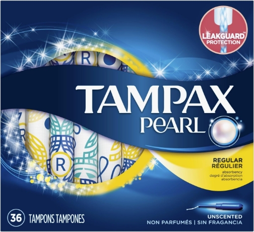 Picture of Tampax Pearl Reg Unsc 36c Size 36ct Tampax Pearl Reg Unsc 36ct