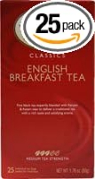Picture of Tea Bags, English Breakfast, 1.76 oz, 25/Box