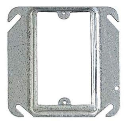 Picture of Thomas & Betts OUTLET BOX RAISED COVR1G, Silver, Plastic, Not Water Resistant