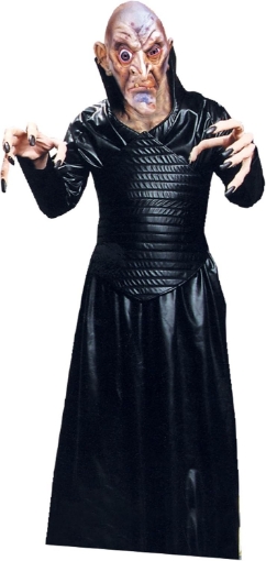 Picture of UHC Men's Robe Leather Like Horror Theme Scary Party Halloween Costume, OS