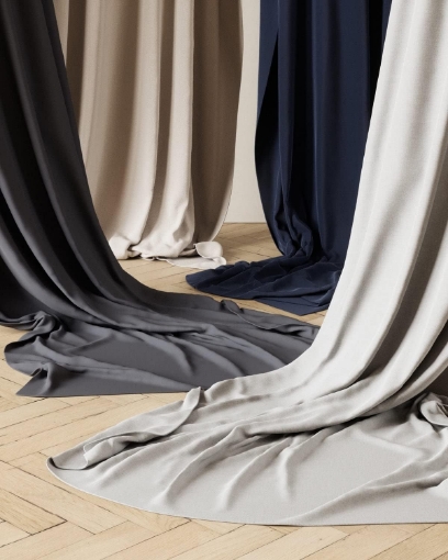 Picture of Umbra Twilight Blackout Panel with Pocket top tabs, Linen