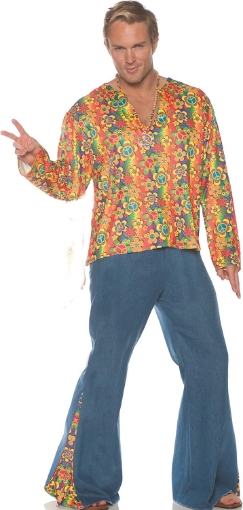 Picture of UNDERWRAPS mens 1960s Fun Retro Hippie Costume - Boogie Down