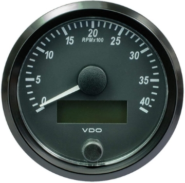 Picture of VDO SingleViu 80mm (3-1/8") Tachometer - 4,000 RPM