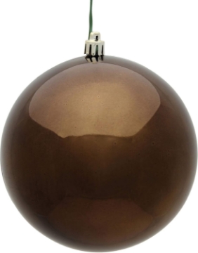 Picture of Vickerman 2.4" Chocolate Shiny Ball Ornament. Includes 24 Ornaments per Pack.