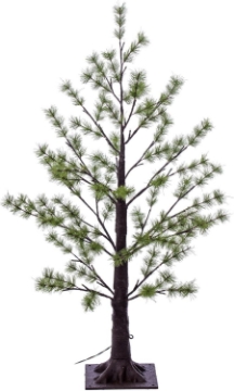 Picture of Vickerman 3' Green Mini Pine Twig Tree, Warm White 3mm Wide Angle LED Lights.