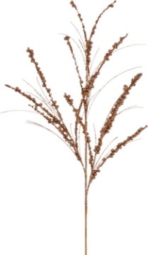 Picture of Vickerman 36" Rose Gold Berry Twig Glitter Spray, 6 per Bag.