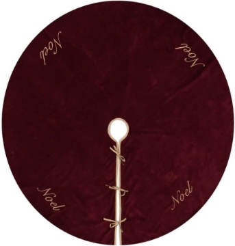 Picture of Vickerman 506202, 60in Noel Collection Tree Skirt (QTX17621) Christmas Tree Skirts