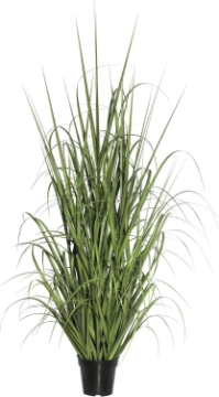 Picture of Vickerman Everyday 36" Artificial Potted Green Ryegrass with Black Plastic Pot - Faux Grass Plant Decor - Home or Office Indoor Greenery Accent - Maintenance Free
