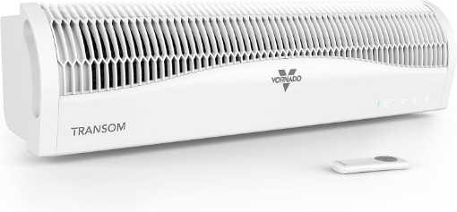 Picture of Vornado TRANSOM Window Fan with 4 Speeds, Remote Control, Reversible Exhaust Mode, Weather Resistant Case, Whole Room, Ice White