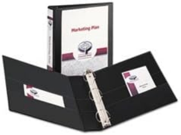Picture of Wholesale CASE of 25 - Avery Durable Slant Ring Reference View Binders-Slant-Ring View Binder, 1-1/2" Capacity, 11"x8-1/2", Black