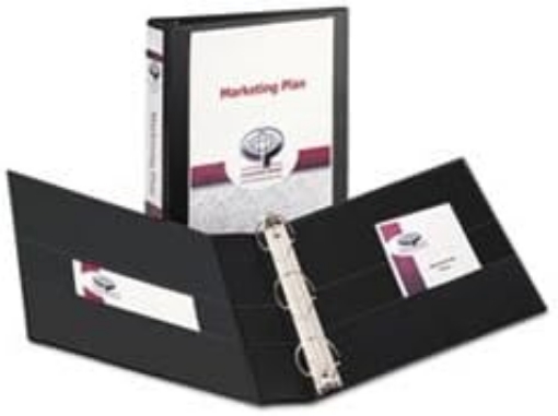 Picture of Wholesale CASE of 25 - Avery Durable Slant Ring Reference View Binders-Slant-Ring View Binder, 1-1/2" Capacity, 11"x8-1/2", Black
