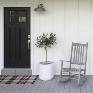 Picture of Woodlawn&Home, 100026, Mission Style Rocking Chair Gray