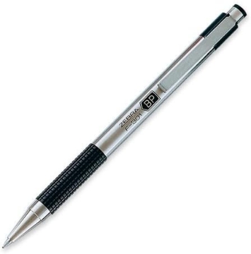 Picture of Zebra Retractable F 301 Black Ballpoint Pen -- 3 per case.