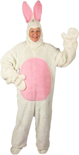 Picture of ADLT BUNNY SUIT WHT XL