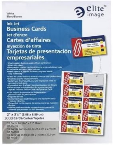 Picture of Elite Image Inkjet Business Card (76010)