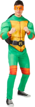Picture of InSpirit Designs Teenage Mutant Ninja Turtles: Mutant Mayhem Adult Michelangelo Costume | Officially Licensed | Group Costumes
