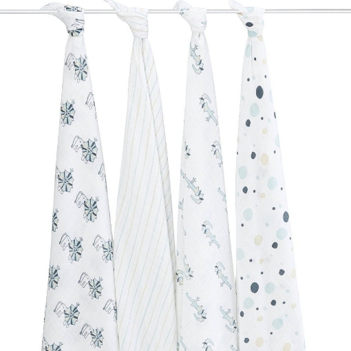 Picture of aden and anais Swaddle Blanket in Royal