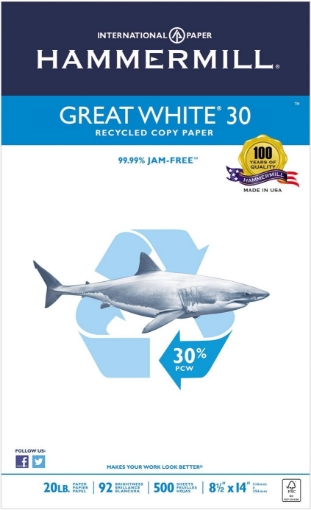 Picture of PAPER,8.5X14,RCY,20#,WE