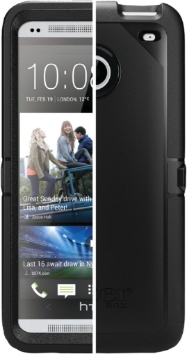 Picture of OtterBox Defender Case for HTC One M7 - Retail Packaging - Blac