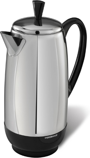 Picture of PERCOLATOR 12CUP BLK/SLV
