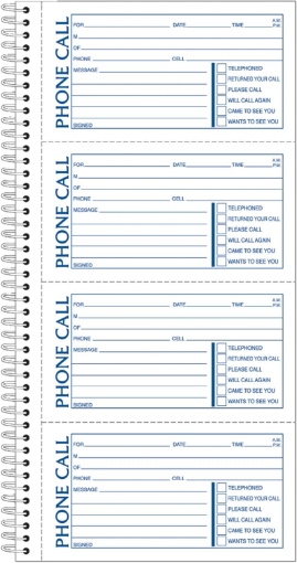 Picture of BOOK;MESSAGE;PHONE;11X5.5"