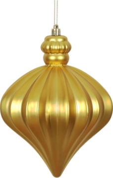 Picture of 6" Gold Matte Onion Drop 4/Bg