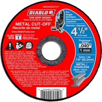 Picture of METAL CUTOFF DSC 4.5" TK