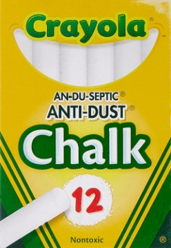 Picture of CHALK,ANTI-DUST,12/BX,WHT