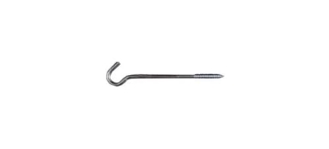 Picture of National/Spectrum Brands N221-002 NATIONAL MFG/SPECTRUM BRANDS HHI National/Spectrum Brands HHI N221-002 3/8-Inch x 10-Inch Screw Hook, 3/8" x 10", Zinc Plated (EA)