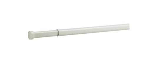 Picture of Kenney Manufacturing Company KN618NP Kenney Manufacturing Company KN618 48" - 84" White Hansen Oval Spring Tension Rod (EA)