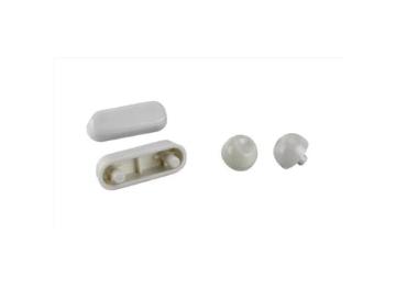 Picture of Plumb Pak PP836-41 Plumb Pak PP836-41 Snap-In Universal Fit Toilet Seat Bumper Set, Plastic, No Size (EA)