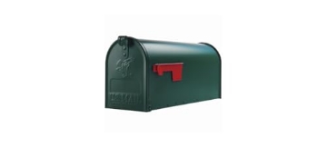 Picture of GIBRALTAR MAILBOXES E1100GAM Gibraltar Mailboxes Elite Medium Capacity Galvanized Steel Green, Post-Mount Mailbox, E1100G00 (EA)