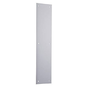 Picture of BRINKS BC41007 BRINKS Commercial - Commercial 15" Push Door Plate, Satin Aluminum Finish - Rust and Corrosion Resistant Door Plate (EA)