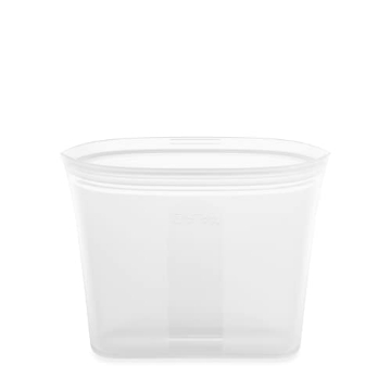 Picture of ZIP TOP Z-BAGS-01 Zip Top Reusable Food Storage Bags | Sandwich Bag [Frost] | Silicone Meal Prep Container | Microwave, Dishwasher and Freezer Safe | Made in the USA (EA)