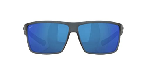 Picture of COSTA 06S901863901815 Costa Del Mar Mens Rincon Fishing and Watersports Rectangular Sunglasses, Matte Smoke Crystal/Grey Blue Mirrored Polarized-580P, 63 mm (EA)
