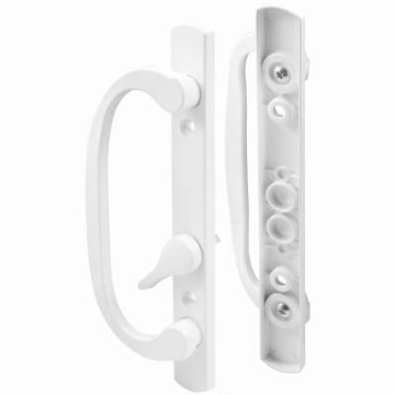 Picture of Prime C 1280 Slide-Co C 1280 Patio Door Handle, Offset Thumb Turn, Diecast, White, Quantity 1 (EA)