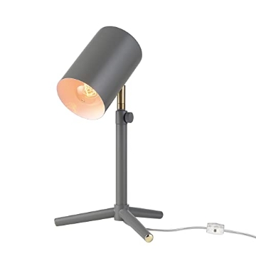 Picture of GLOBE ELECTRIC 52299 GLOBE Electric 52299 Sahara 14" Desk Lamp, Matte Black, Swing Shade, in-Line On/Off Rocker Switch (PK-2-EA)