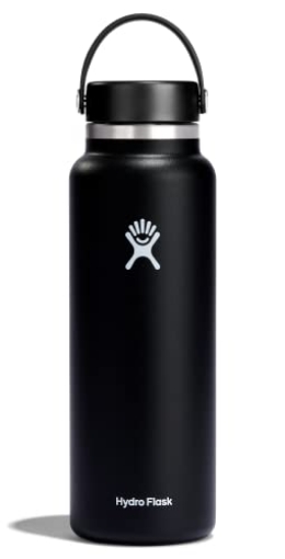 Picture of STEEL TECHNOLOGY LLC W40BTS001 Hydro Flask Water Bottle - Insulated Stainless Steel - Wide Mouth Flex Lid, Non Spill, Leakproof and Refillable in 40 Oz (EA)