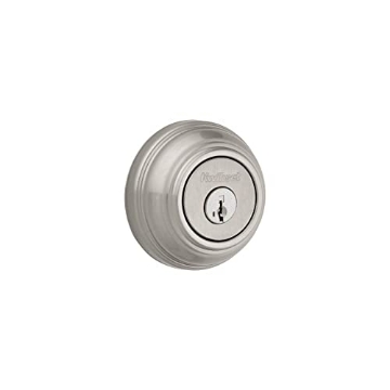 Picture of Kwikset 99850-074 Kwikset 985 15 SMT CP K4 V1 Signature Satin Nickel Double Cylinder Deadbolt with SmartKey - Quantity 1 (EA)