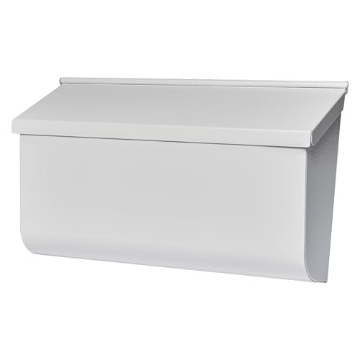 Picture of GIBRALTAR MAILBOXES L4009WWAM Architectural Mailboxes Woodlands™ Wall-Mounted Mailbox for Outside, Rust-Resistant Galvanized Steel Metal Medium Mail Box, Black Modern Wall Mailbox (EA)