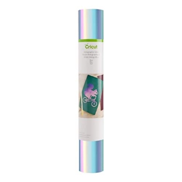 Picture of Provo Craft 2003989 Cricut Holographic Vinyl, Blue - 4ft Roll (12'x48') - Compatible with Cricut Maker & Explore Machines (EA)