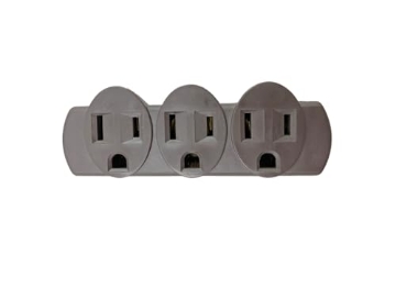 Picture of PROJEX FA-351B/01PRJ Projex FA-351B/01PRJ Adapter Grounded 3 outlets Brown (EA)