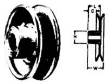 Picture of CHICAGO DIE CAST S300AB6 Chicago Die Cast 3 in. Dia. Steel Pulley (EA)