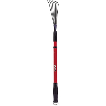 Picture of Bond Manufacturing LH013 Bond Manufacturing LH013 Fan Rake with Telescopic Handle & Non-Slip Grip, Red (EA)